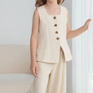 Sleeveless vest with long pants ‌two-piece set kids girls