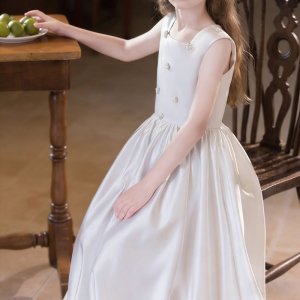 Elegant sleeveless evening dress party gown‌ children
